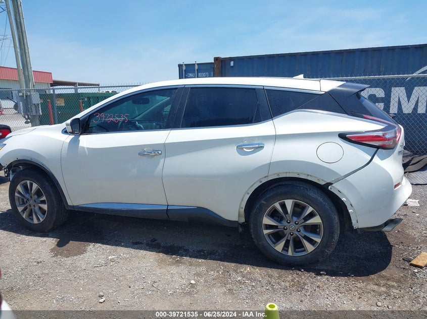2016 Nissan Murano S VIN: 5N1AZ2MG0GN136215 Lot: 39721535