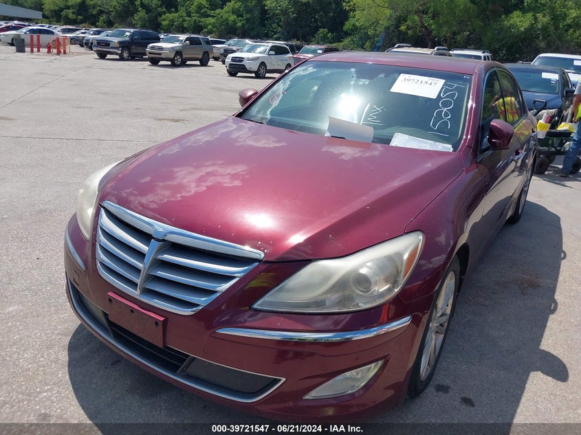 2012 Hyundai Genesis 3.8 VIN: KMHGC4DD9CU152054 Lot: 39721547