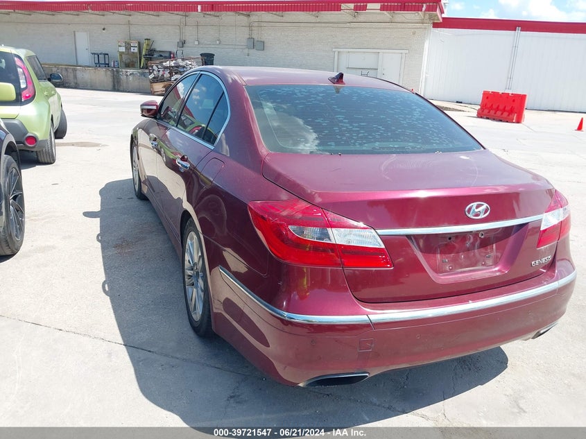 2012 Hyundai Genesis 3.8 VIN: KMHGC4DD9CU152054 Lot: 39721547