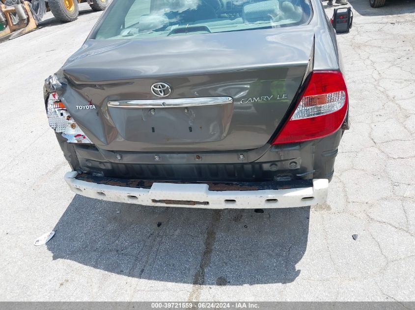 2004 Toyota Camry Le VIN: 4T1BE30K64U843837 Lot: 39721559