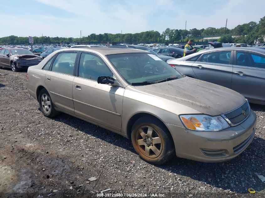 4T1BF28B62U225541 | 2002 TOYOTA AVALON