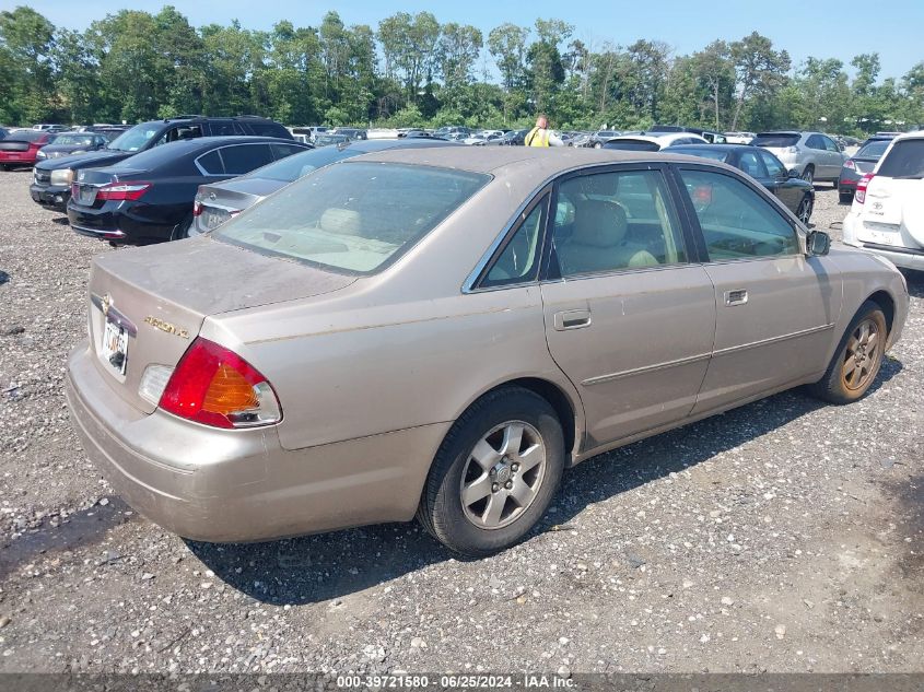 4T1BF28B62U225541 | 2002 TOYOTA AVALON