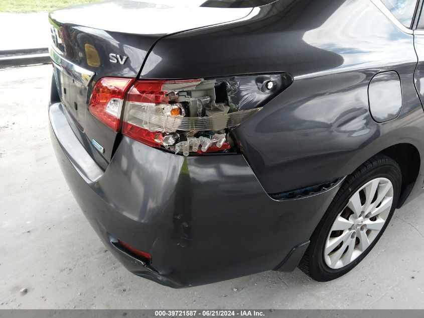 2013 Nissan Sentra Sv VIN: 3N1AB7AP7DL620889 Lot: 39721587