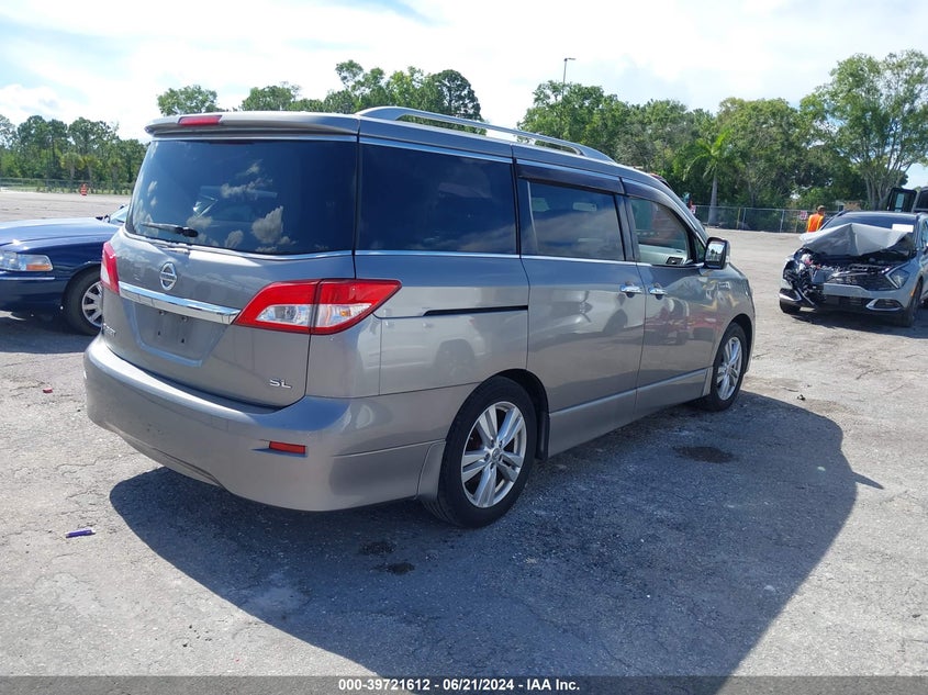 2012 Nissan Quest Sl VIN: JN8AE2KP9C9046331 Lot: 39721612