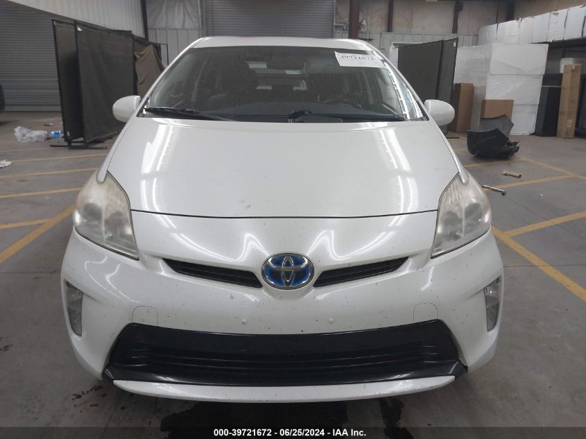 2013 Toyota Prius Two VIN: JTDKN3DU4D5594237 Lot: 39721672