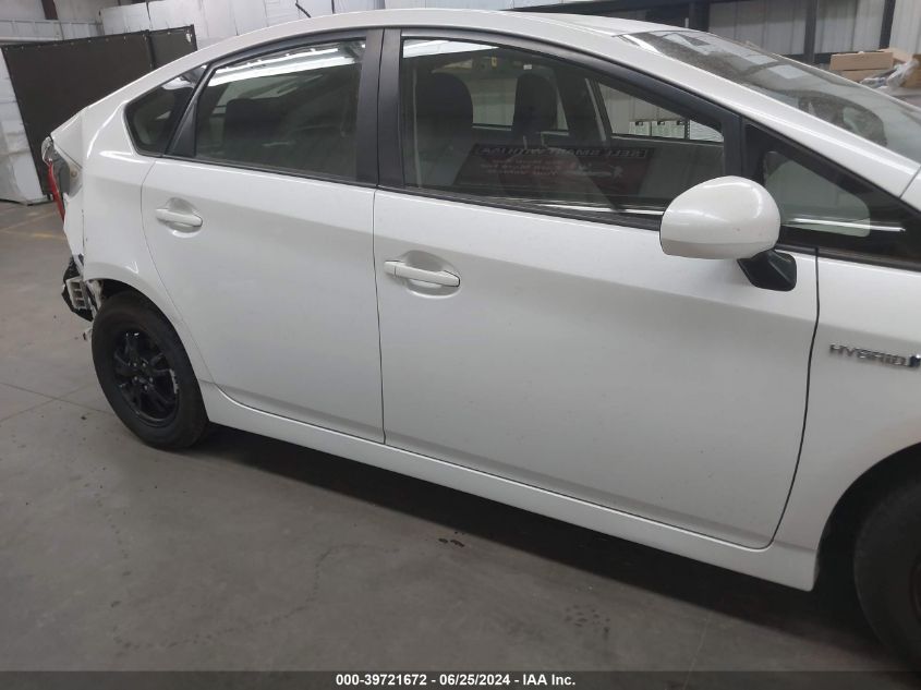 2013 Toyota Prius Two VIN: JTDKN3DU4D5594237 Lot: 39721672