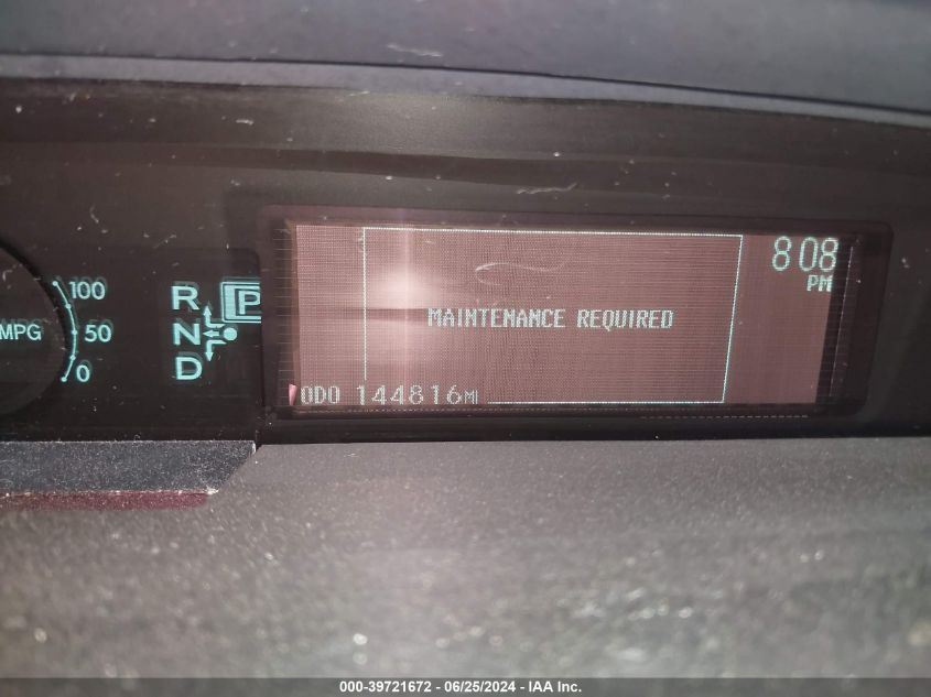 2013 Toyota Prius Two VIN: JTDKN3DU4D5594237 Lot: 39721672