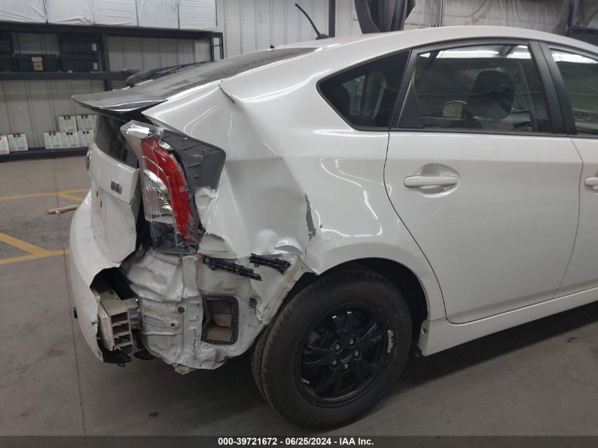 2013 Toyota Prius Two VIN: JTDKN3DU4D5594237 Lot: 39721672