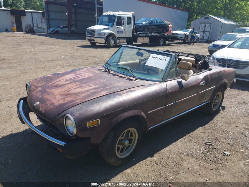 1978 Fiat 124 Spider VIN: 124CS10138284 Lot: 39721675