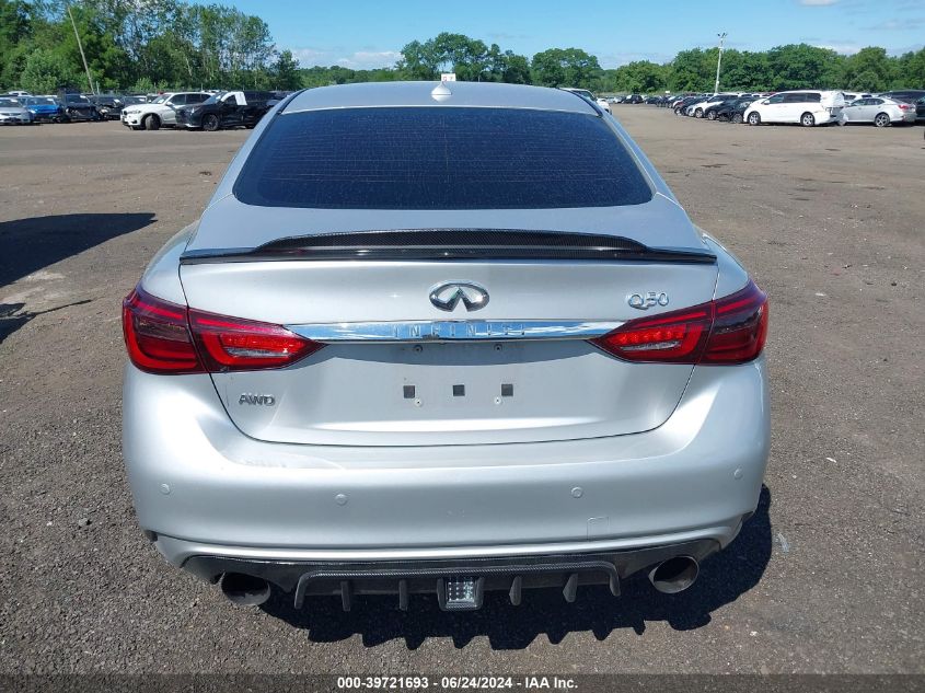 2019 Infiniti Q50 3.0T Luxe VIN: JN1EV7AR3KM592778 Lot: 39721693