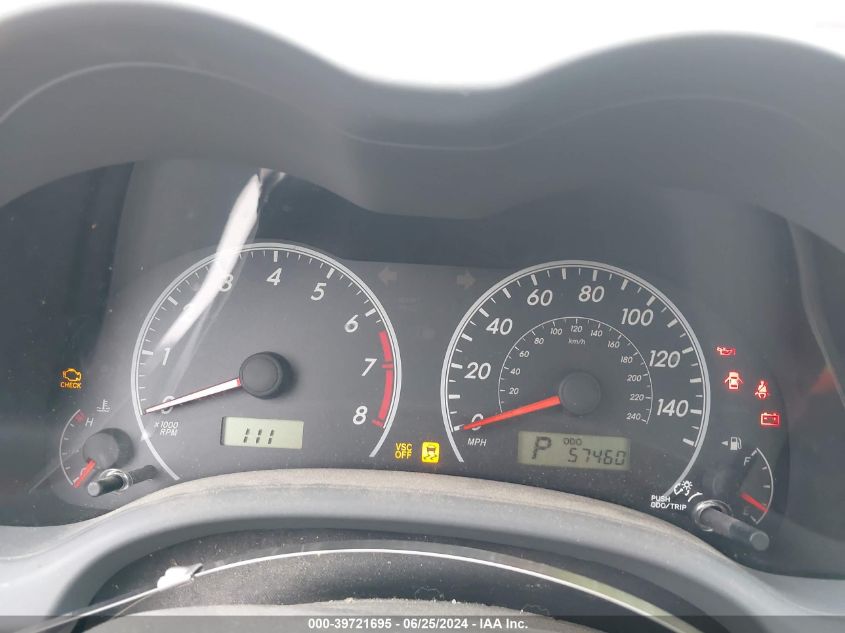 2009 Toyota Corolla Le VIN: JTDBL40E599022314 Lot: 39721695