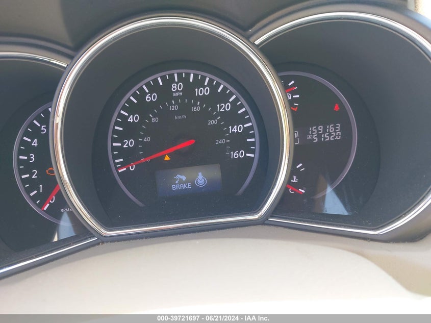 2012 Nissan Murano Sl VIN: JN8AZ1MW9CW209693 Lot: 39721697