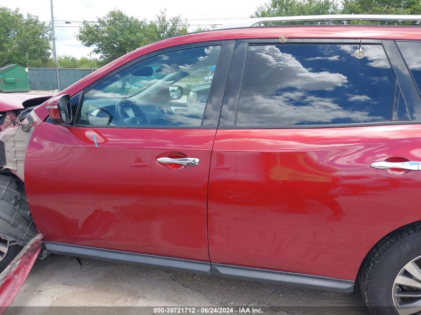 2017 Nissan Pathfinder Sl VIN: 5N1DR2MNXHC670007 Lot: 39721712