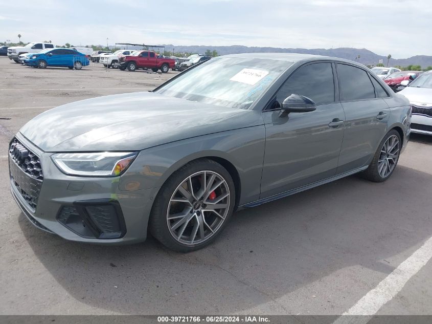 2023 Audi S4 Prestige VIN: WAUC4AF46PA044457 Lot: 39721766