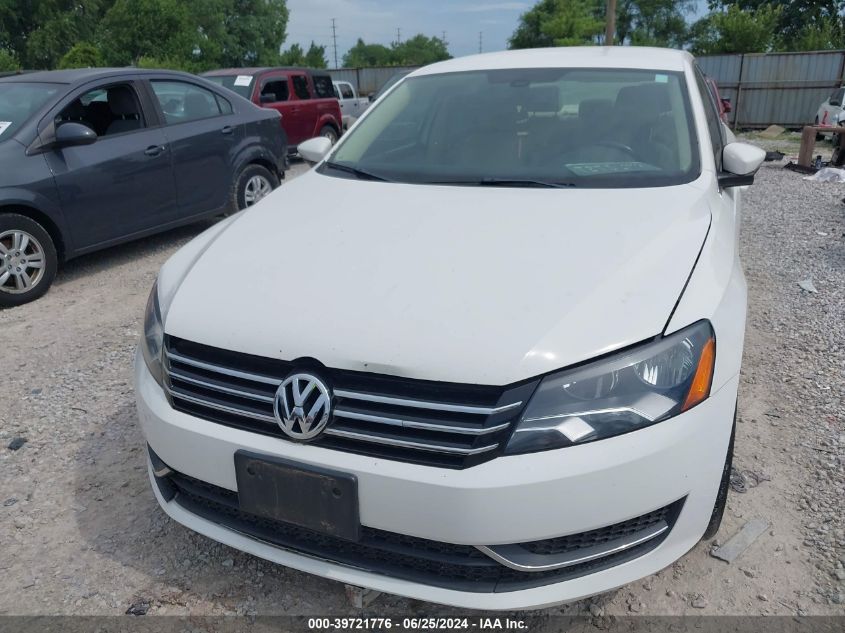 2012 Volkswagen Passat 2.5L Se VIN: 1VWBH7A31CC101924 Lot: 39721776
