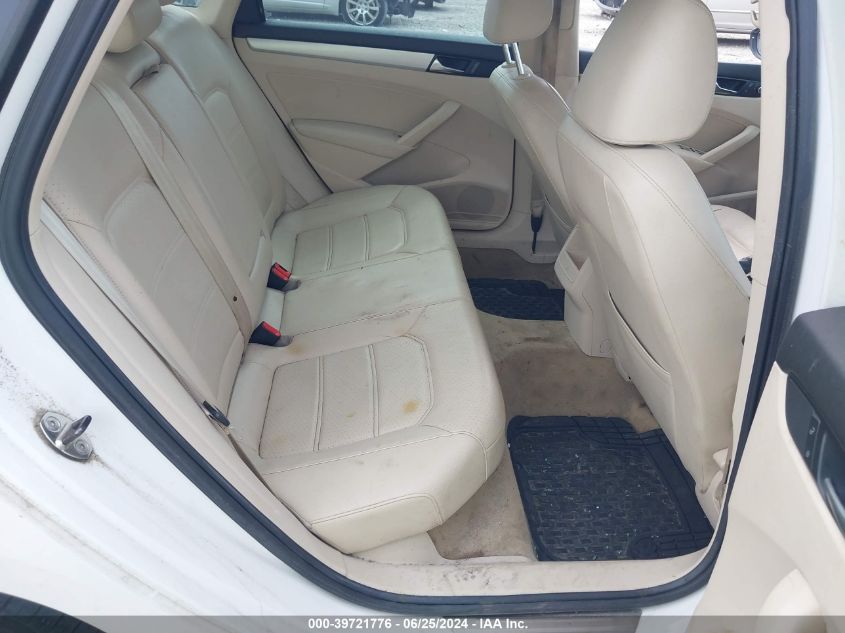 2012 Volkswagen Passat 2.5L Se VIN: 1VWBH7A31CC101924 Lot: 39721776