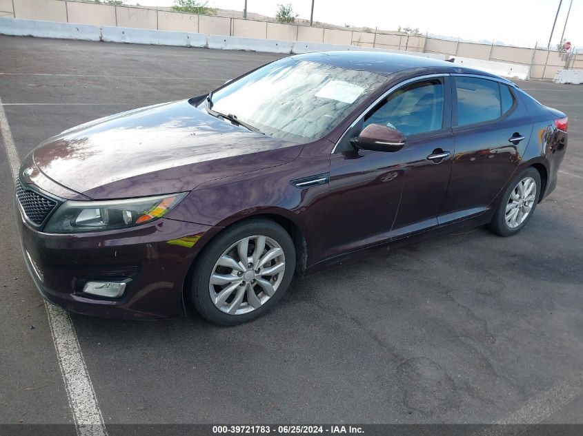 2014 Kia Optima Ex VIN: 5XXGN4A75EG281124 Lot: 39721783