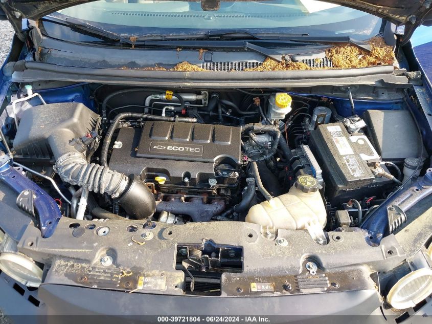 2013 Chevrolet Sonic Lt Manual VIN: 1G1JD6SB0D4129938 Lot: 39721804