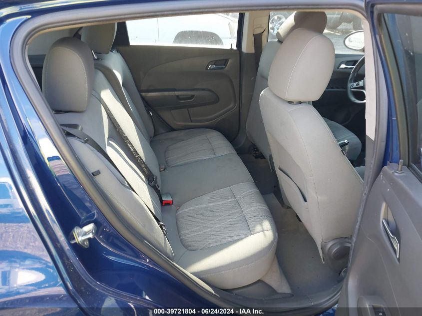 2013 Chevrolet Sonic Lt Manual VIN: 1G1JD6SB0D4129938 Lot: 39721804