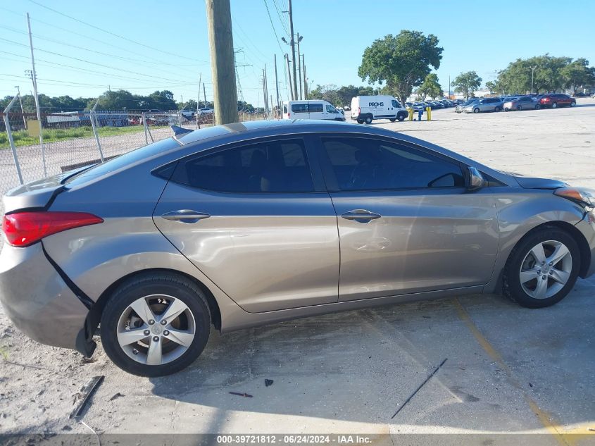 2012 Hyundai Elantra Gls VIN: 5NPDH4AE1CH136088 Lot: 39721812