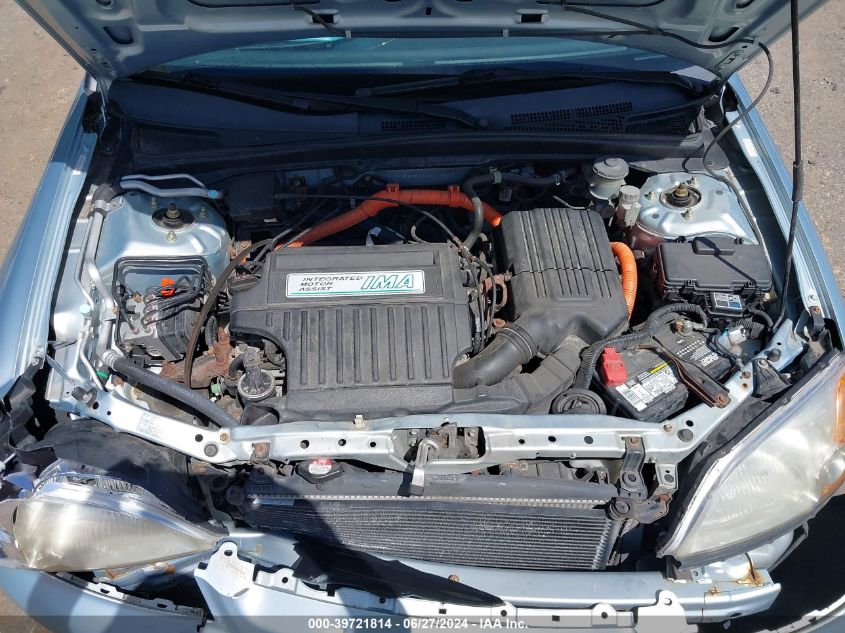 2003 Honda Civic Hybrid VIN: JHMES95633S012409 Lot: 39721814