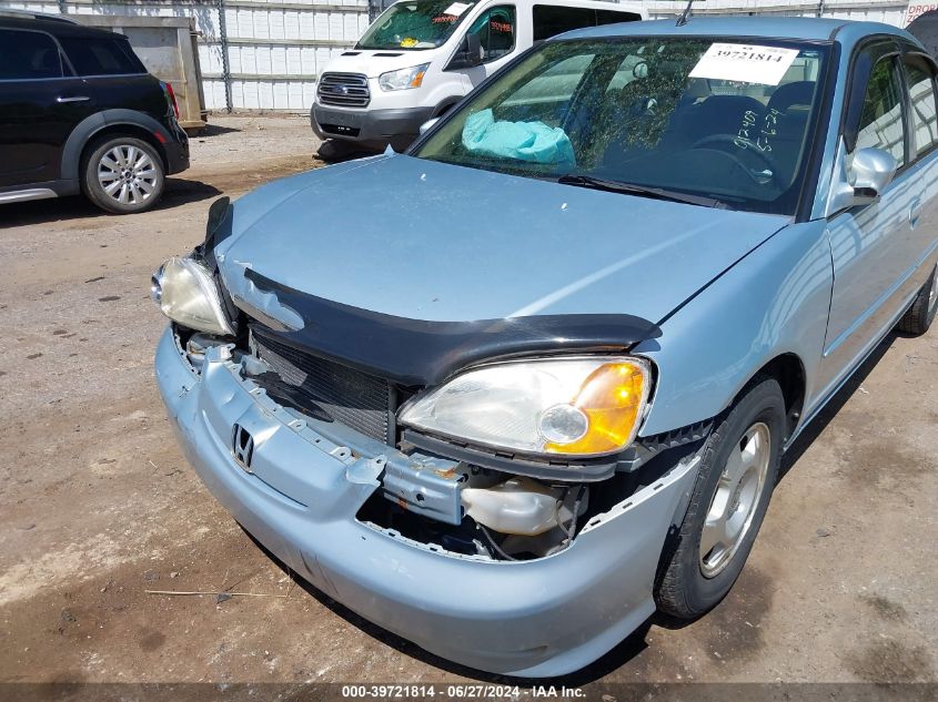 2003 Honda Civic Hybrid VIN: JHMES95633S012409 Lot: 39721814