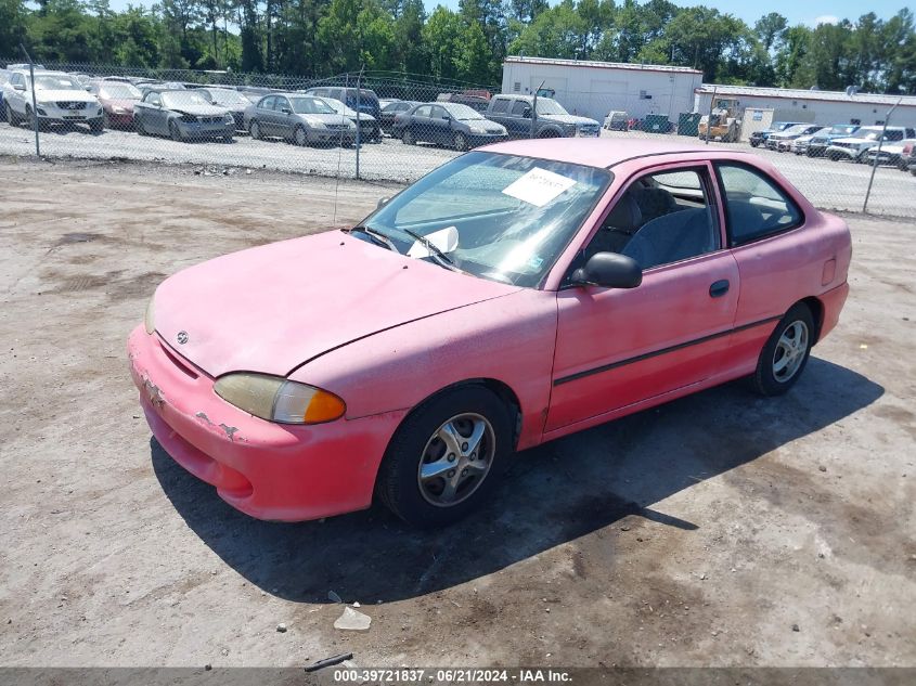 1995 Hyundai Accent L VIN: KMHVD14N8SU058080 Lot: 39721837