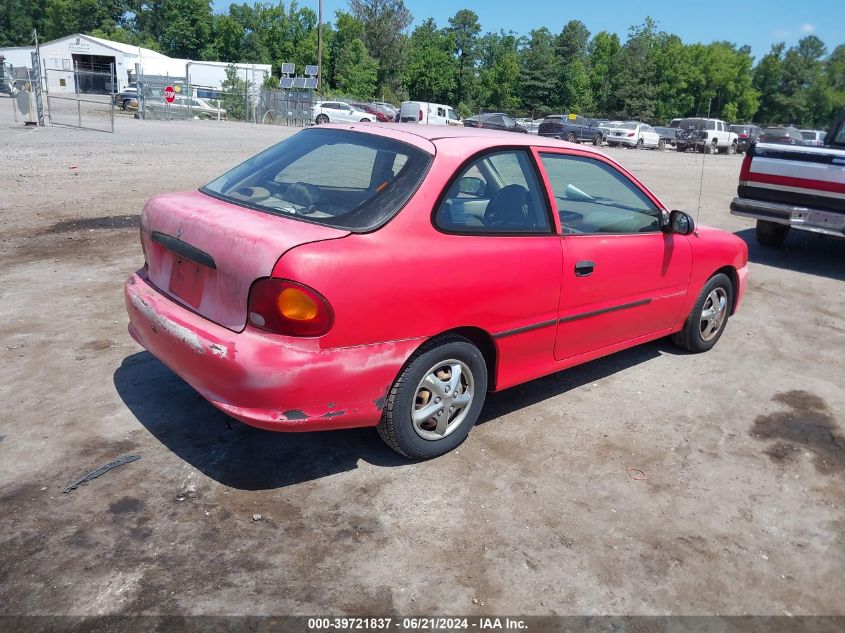 1995 Hyundai Accent L VIN: KMHVD14N8SU058080 Lot: 39721837