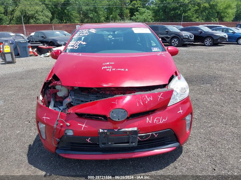 2015 Toyota Prius Three VIN: JTDKN3DU2F1906842 Lot: 39721856