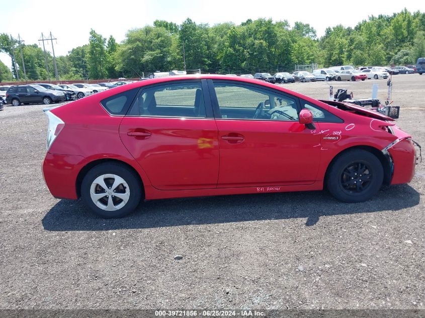 2015 Toyota Prius Three VIN: JTDKN3DU2F1906842 Lot: 39721856