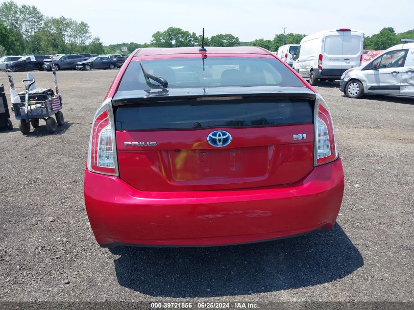 2015 Toyota Prius Three VIN: JTDKN3DU2F1906842 Lot: 39721856