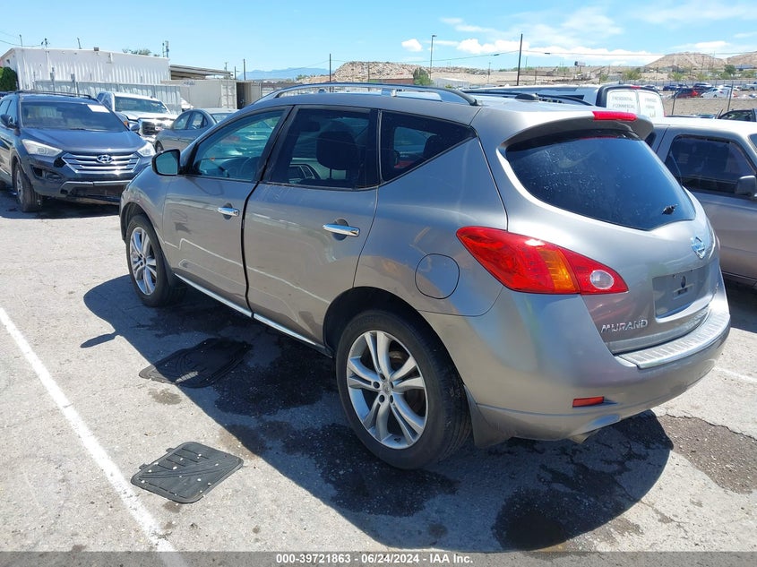 2009 Nissan Murano Le VIN: JN8AZ18W99W160417 Lot: 39721863