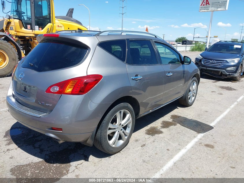 2009 Nissan Murano Le VIN: JN8AZ18W99W160417 Lot: 39721863