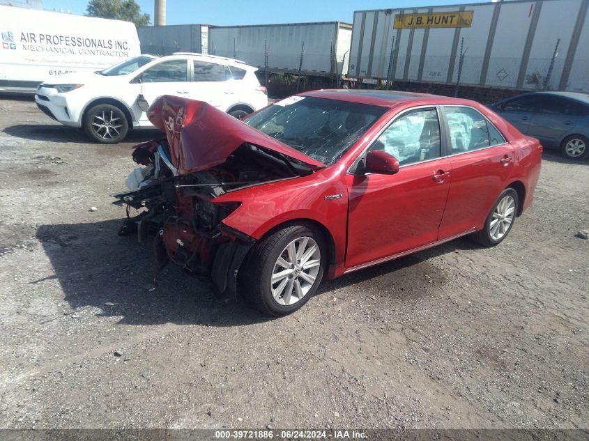 2012 Toyota Camry Hybrid Xle VIN: 4T1BD1FK9CU056751 Lot: 39721886