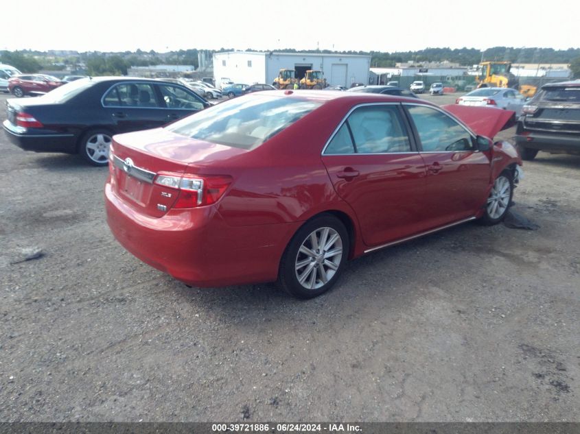 2012 Toyota Camry Hybrid Xle VIN: 4T1BD1FK9CU056751 Lot: 39721886