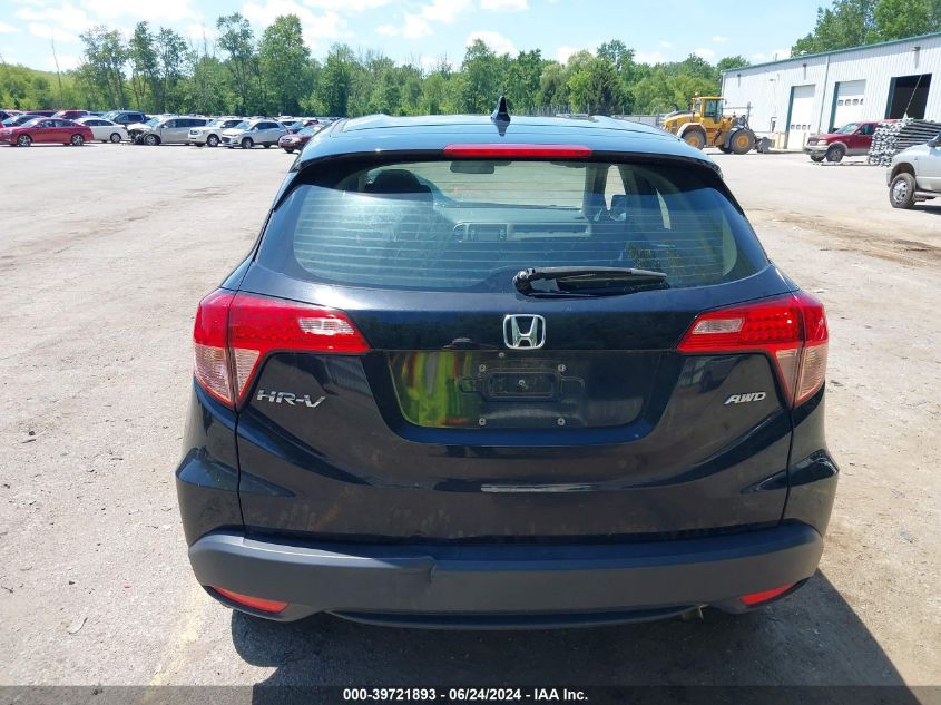 2016 Honda Hr-V Lx VIN: 3CZRU6H3XGM732943 Lot: 39721893