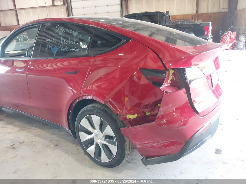 2020 Tesla Model Y Long Range Dual Motor All-Wheel Drive VIN: 5YJYGDEE3LF034630 Lot: 39721935