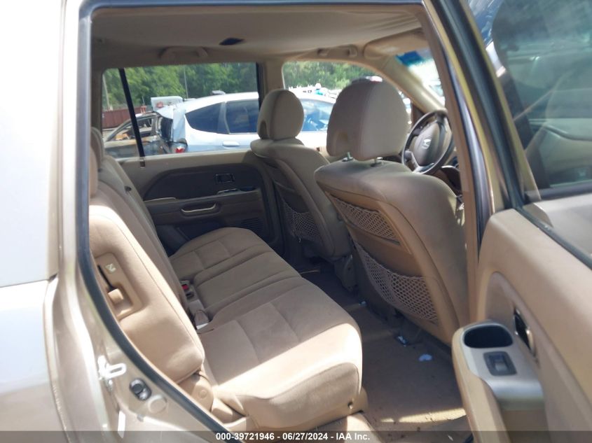 2006 Honda Pilot Ex VIN: 5FNYF18406B029605 Lot: 39721946