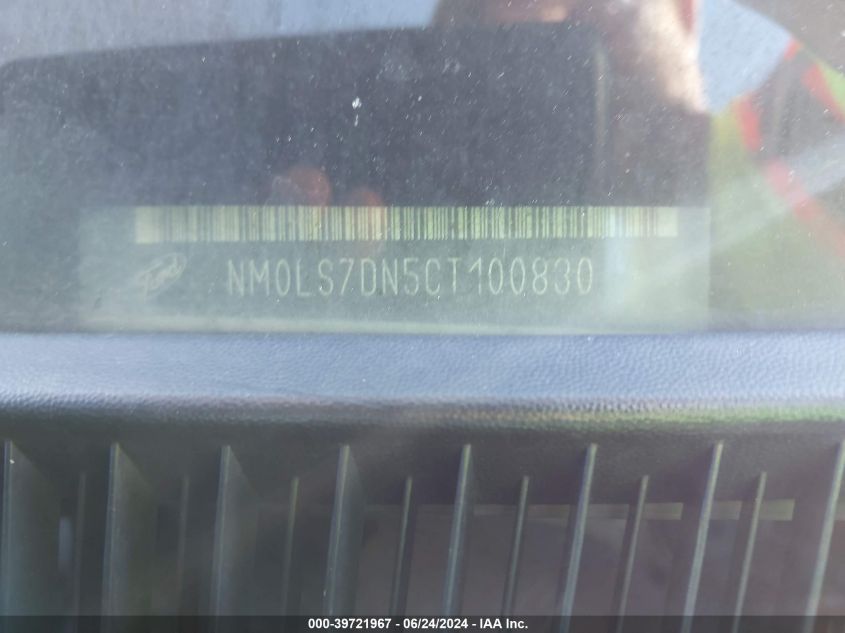 2012 Ford Transit Connect Xlt VIN: NM0LS7DN5CT100830 Lot: 39721967