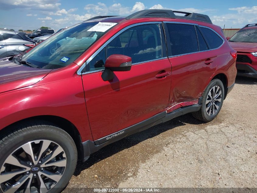 2017 Subaru Outback 2.5I Limited VIN: 4S4BSANCXH3224913 Lot: 39722000
