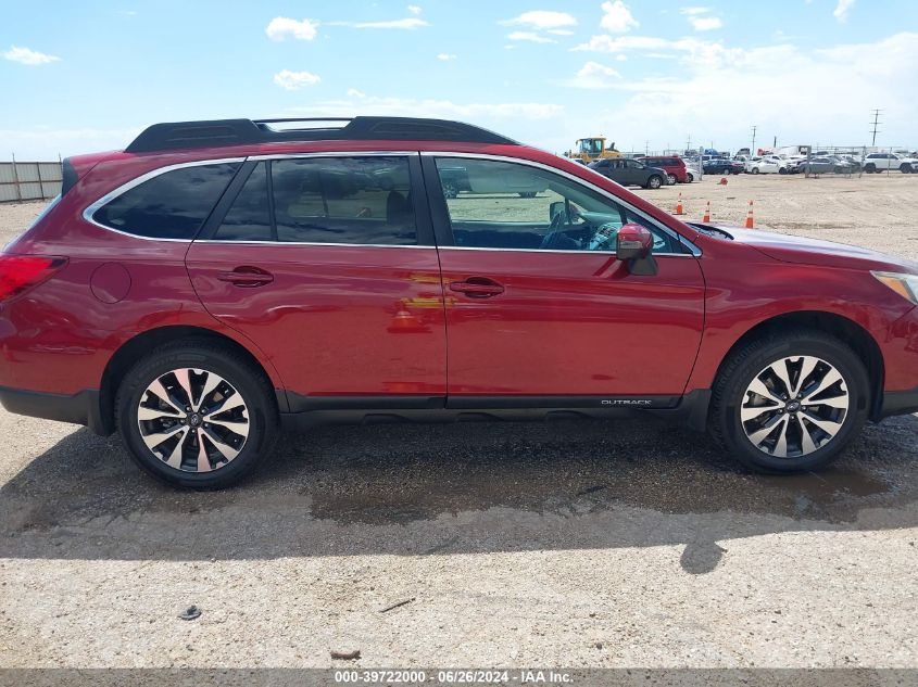 2017 Subaru Outback 2.5I Limited VIN: 4S4BSANCXH3224913 Lot: 39722000