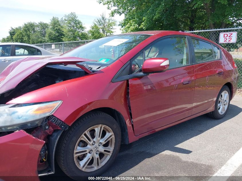 2010 Honda Insight Ex VIN: JHMZE2H76AS040772 Lot: 39722048