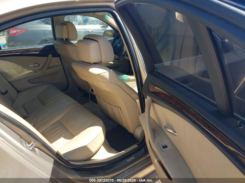 2008 BMW 528I VIN: WBANU53568CT13866 Lot: 39722070