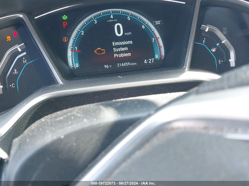 2018 Honda Civic Ex VIN: 2HGFC2F7XJH538785 Lot: 39722073