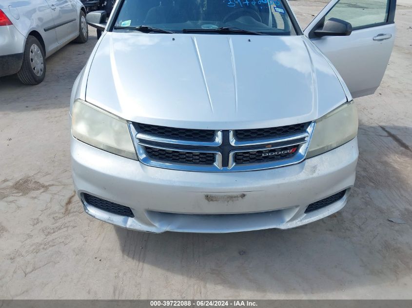 2012 Dodge Avenger Se VIN: 1C3CDZAB5CN231865 Lot: 39722088