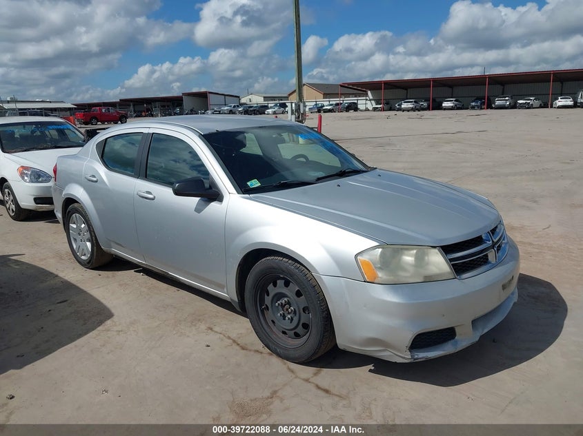 2012 Dodge Avenger Se VIN: 1C3CDZAB5CN231865 Lot: 39722088