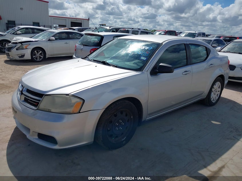 2012 Dodge Avenger Se VIN: 1C3CDZAB5CN231865 Lot: 39722088