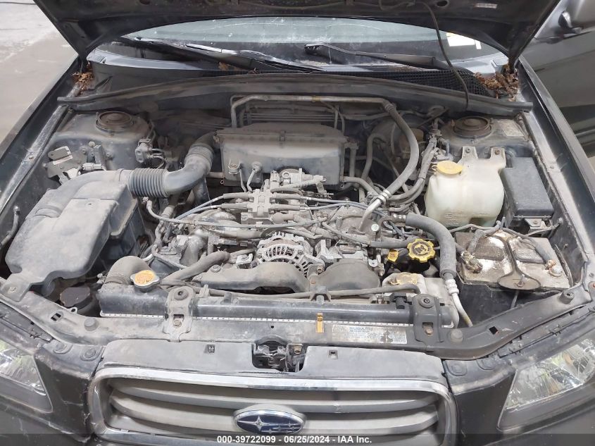 2003 Subaru Forester 2.5Xs VIN: JF1SG65663H758621 Lot: 39722099