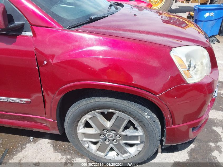 2011 GMC Acadia Denali VIN: 1GKKVTED8BJ291940 Lot: 39722134