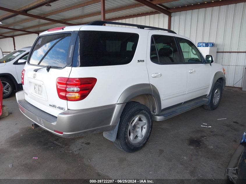 2002 Toyota Sequoia Sr5 VIN: 5TDBT44A42S127313 Lot: 39722207